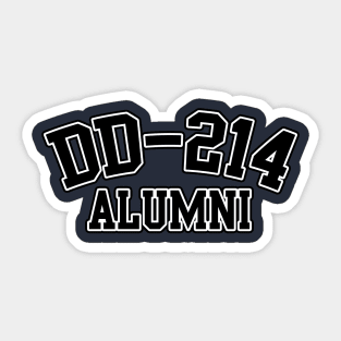 Patriotic DD-214 Alumni Sticker